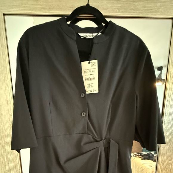 Zara Black Shirt Dress - Picture 4 of 5